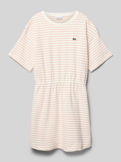 Lacoste Jurk met logostitching Ecru - 1