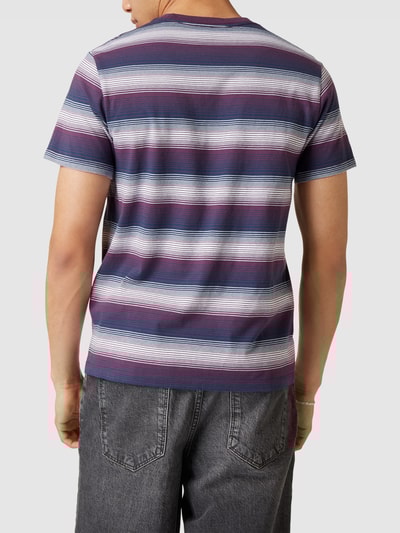 Levi's® T-Shirt mit Streifenmuster Bordeaux Rot 5