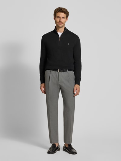 Polo Ralph Lauren Regular Fit Troyer aus reiner Wolle Black 1