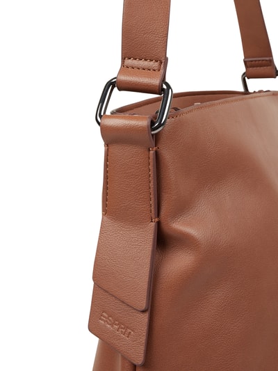 Esprit Hobo Bag in Leder-Optik Modell 'Vania' Cognac 5