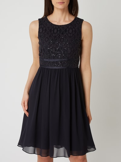 Jake*s Cocktail Cocktailkleid mit Pailletten  Marine Melange 4