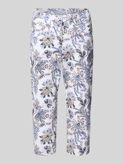 Raphaela By Brax Regular Fit Caprihose aus Baumwoll-Mix Modell 'LAURA NEW CAPRI' Blau 2