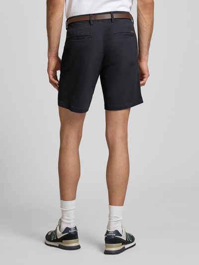 JACK & JONES Straight Fit Shorts mit abnehmbarem Gürtel Modell 'Adam' Dunkelblau 5
