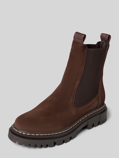 Tamaris Chelsea Boots aus echtem Rindsleder Dunkelbraun 1