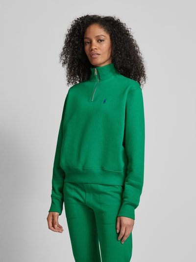 Polo Ralph Lauren Sweatshirt mit Stehkragen und Reißverschluss Grass 4