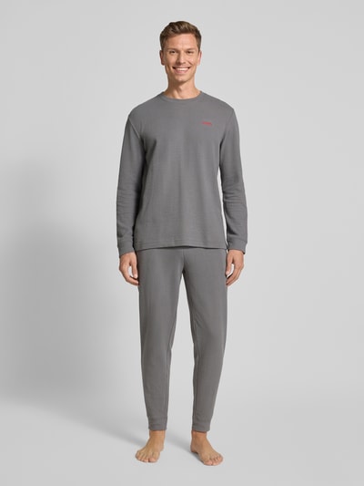 HUGO Regular fit sweatpants van katoenmix, model 'AUSTIN PANTS' Antraciet - 1