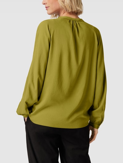 comma Blusenshirt mit Rundhalsausschnitt Gras Grün 5