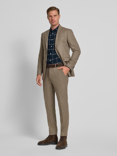 SELECTED HOMME Slim fit vrijetijdsoverhemd van puur katoen, model 'SLIMOWEN' Marineblauw - 1