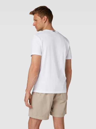 Napapijri T-Shirt aus Baumwolle mit Label-Detail Modell 'FORSTERI' Weiss 5