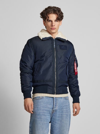 Alpha Industries Bomberka ze stójką Granatowy 4