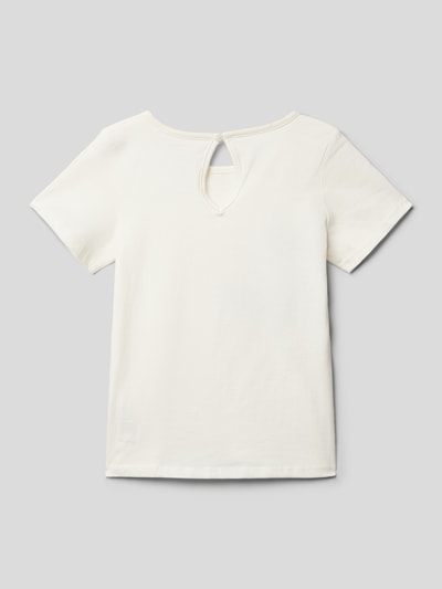 Tom Tailor T-shirt met motiefprint Ecru - 3