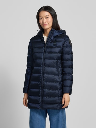 Blauer USA Daunenmantel mit wärmender Füllung Modell 'AGNES' Marine 4