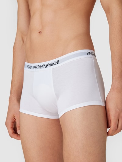 Emporio Armani Boxershort met logo in band in een set van 3 stuks Wit - 3