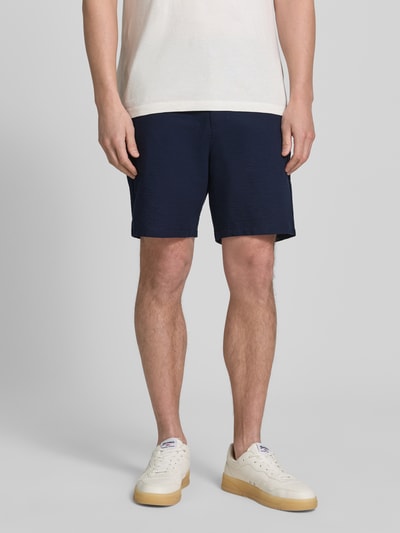 Selected Homme Bermudy o kroju regular fit z mieszanki bawełny model 'KARL' Ciemnoniebieski 4