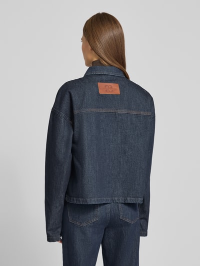 My Essential Wardrobe Jeansjack met steekzakken Donkerblauw - 5