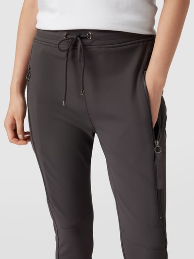 MAC Sweatpants mit Reißverschlusstaschen Modell 'Future 2.0' Dunkelgrau 3