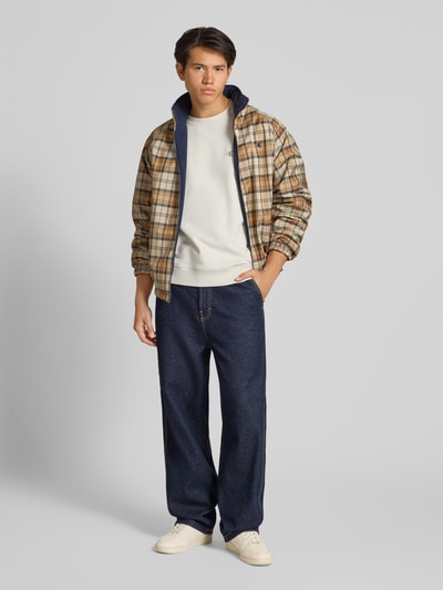 Calvin Klein Jeans Sweatshirt mit Label-Stitching Offwhite 1