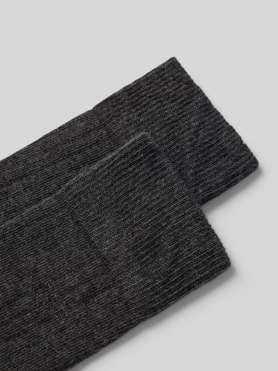 Christian Berg Men Skarpety z nadrukiem z logo w zestawie 2 szt. Ciemnoszary melanż 2