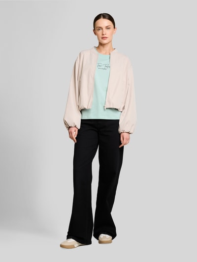 Tom Tailor regular fit T-shirt met logoprint Mintgroen - 1