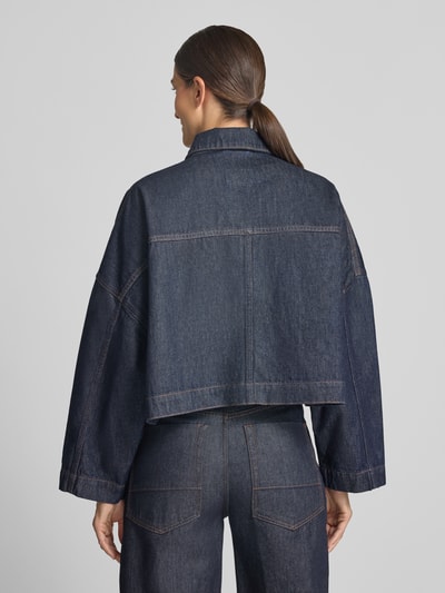 DRYKORN Cropped Jeansjacke aus reiner Baumwolle Dunkelblau 5