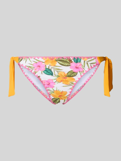 Produktfoto, Bikinihose mit seitlicher Schnürung Modell 'TORTUGA DIMKA' von Banana Moon im Allover-Look, Material-Mix mit Stretch-Anteil, körpernahe Passform