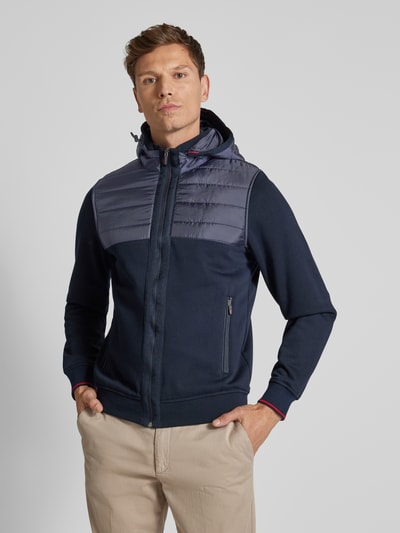 Christian Berg Men Sweatjacke mit Stehkragen Marine 4