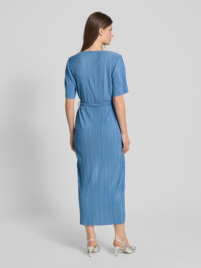 YAS Cocktailkleid in Wickel-Optik Modell 'OLINDA' Hellblau 5