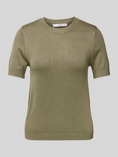 Mango Strickshirt mit Rundhalsausschnitt Khaki 2