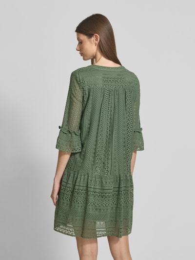 Vero Moda Regular Fit Spitzenkleid aus Baumwoll-Mix Modell 'HONEY' Schilf 5
