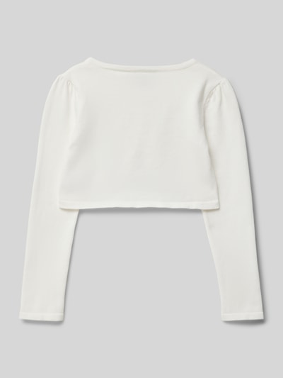 Happy Girls Bolero mit kurzer Knopfleiste Offwhite 3