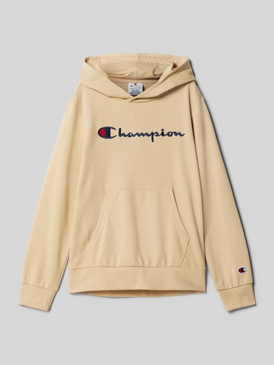 CHAMPION Hoodie mit Label-Stitching Sand 1