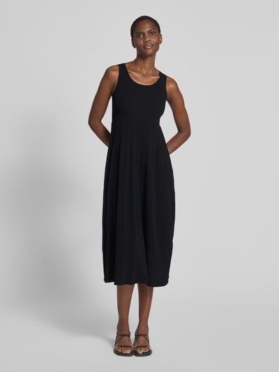 Weekend Max Mara A-Linien Midikleid aus Viskose-Mix Modell 'MARKUS' Black 4