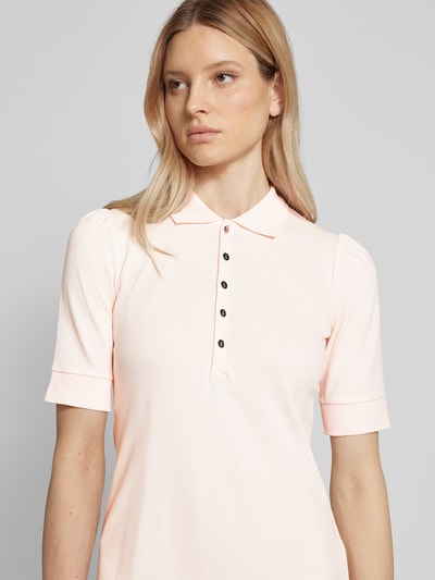 Lauren Ralph Lauren Knielange polo-jurk in effen design Felroze - 3