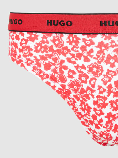 HUGO String mit floralem Muster im 3er-Pack Rot 2