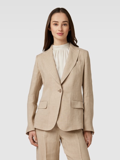 Weekend Max Mara Blazer mit Reverskragen Modell 'NALUT' Sand 4