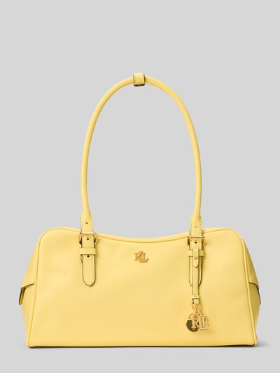 Lauren Ralph Lauren Henkeltasche aus echtem Rindsleder GELB 2
