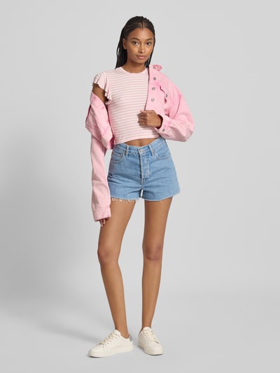 Only Regular fit T-shirt van viscosemix, model 'BELIA' Rosé - 1