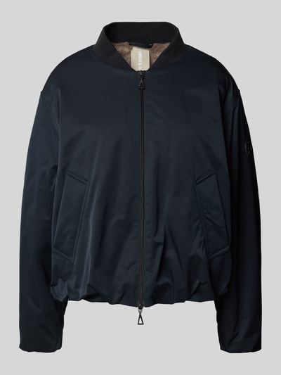 Amber & June Jas met opstaande kraag Marineblauw - 2