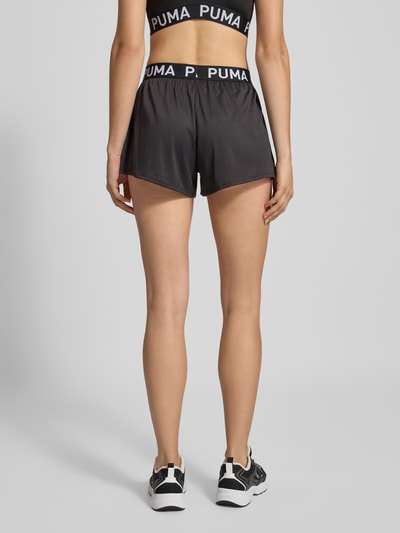 PUMA Szorty z elastycznym pasem z logo Czarny 5