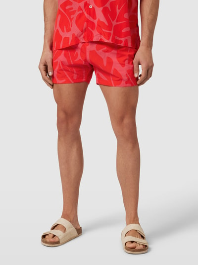 BOSS Bermudas mit seitlichen Eingrifftaschen Rot 4