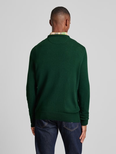 Polo Ralph Lauren Gebreide pullover van lanawol met ronde hals Flessengroen - 5