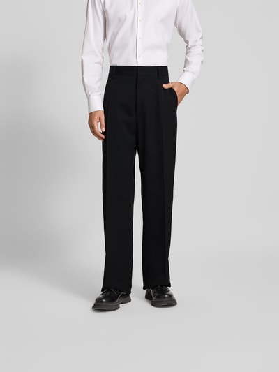 Dsquared2 Regular Fit Stoffhose mit Bügelfalten Black 4