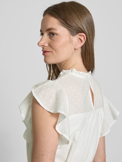 Vero Moda Loose fit vrijetijdsjurk van puur katoen, model 'TRINE' Wit - 3