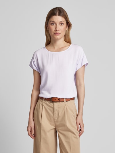 OPUS T-shirt van viscose in effen design, model 'Skita soft' Lila - 4