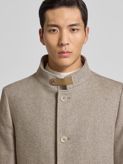 Cinque Mantel mit Stehkragen Modell 'CHOICE' Beige 3