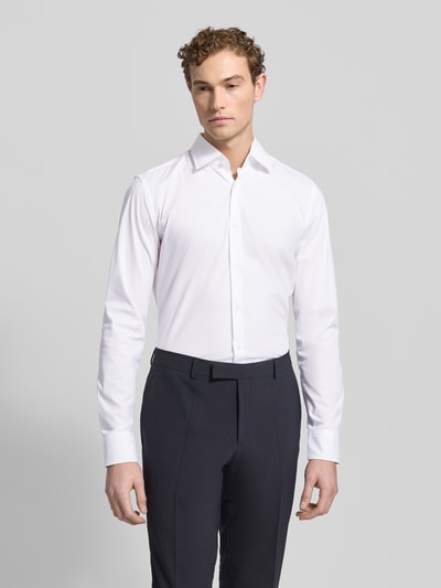 BOSS Slim Fit Businesshemd mit extra langem Arm Weiss 4