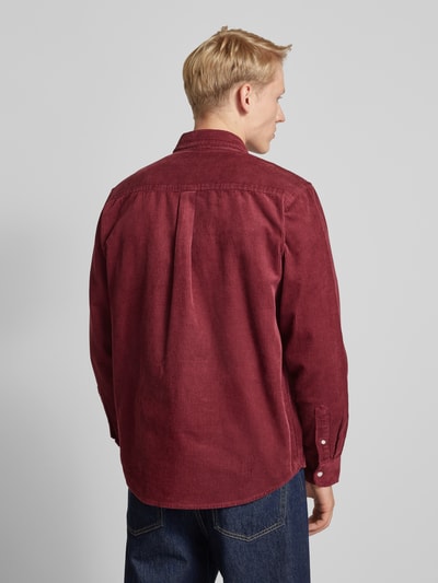 Carhartt Work In Progress Regular fit vrijetijdsoverhemd met button-downkraag, model 'MADISON' Bordeaux - 5