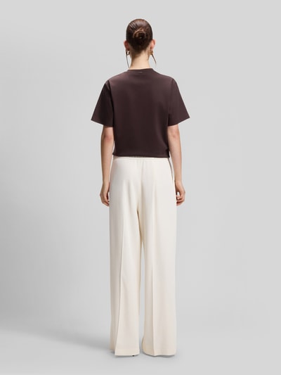 BOSS Relaxed Fit Wide Leg Hose Modell 'TAJILA' Offwhite 5