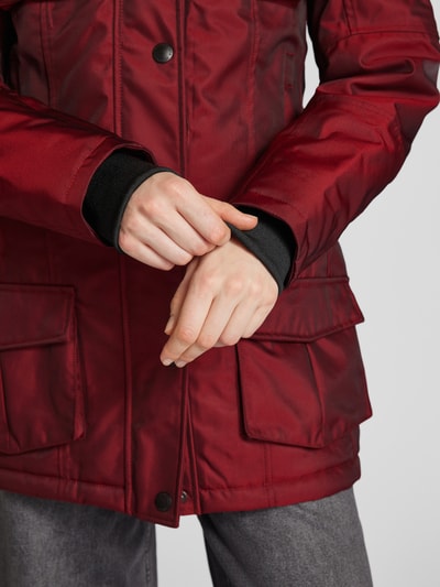 Wellensteyn Shaped Fit Funktionsjacke mit Stehkragen Modell 'SCHNEEZAUBER' Dunkelrot 6