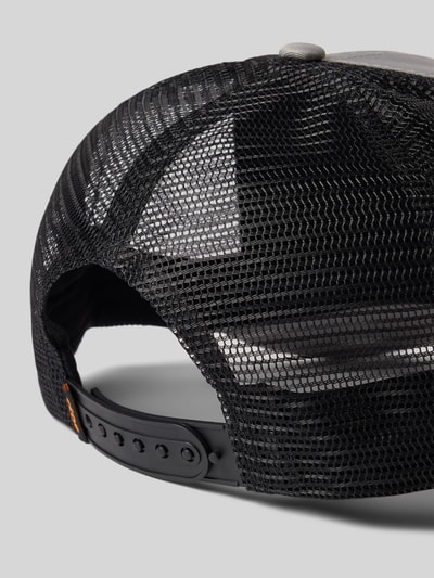 BOSS Basecap mit Mesh Einsätzen und Logo Detail Hellgrau 3